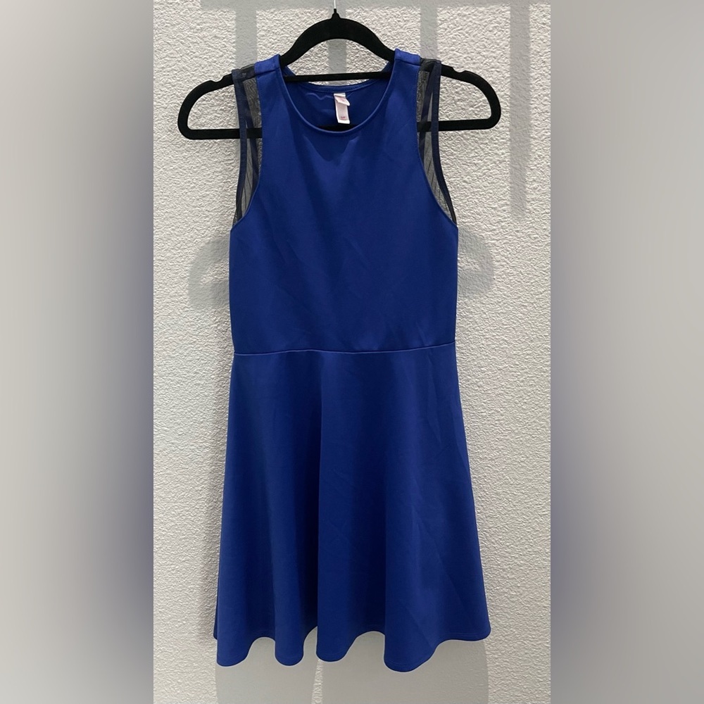 Xhilaration Blue Halter A-Line Cocktail Dress